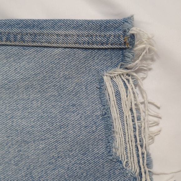 Abercrombie & Fitch Denim Midi Length Skirt, Color Light Wash Size 24 - Picture 6 of 15